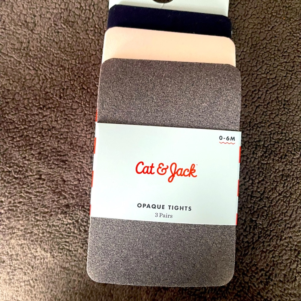 Cat & Jack 0-6Month tights.
